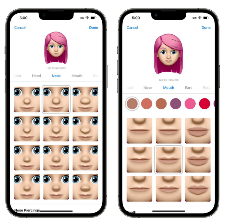 肥乡苹果手机维修分享​iOS 16中的拟我表情有了哪些变化和升级 