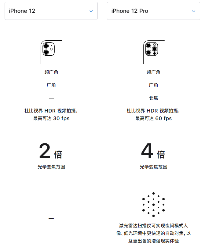 肥乡苹果手机维修分享苹果 iPhone 12 与 iPhone 12 Pro 选哪款 